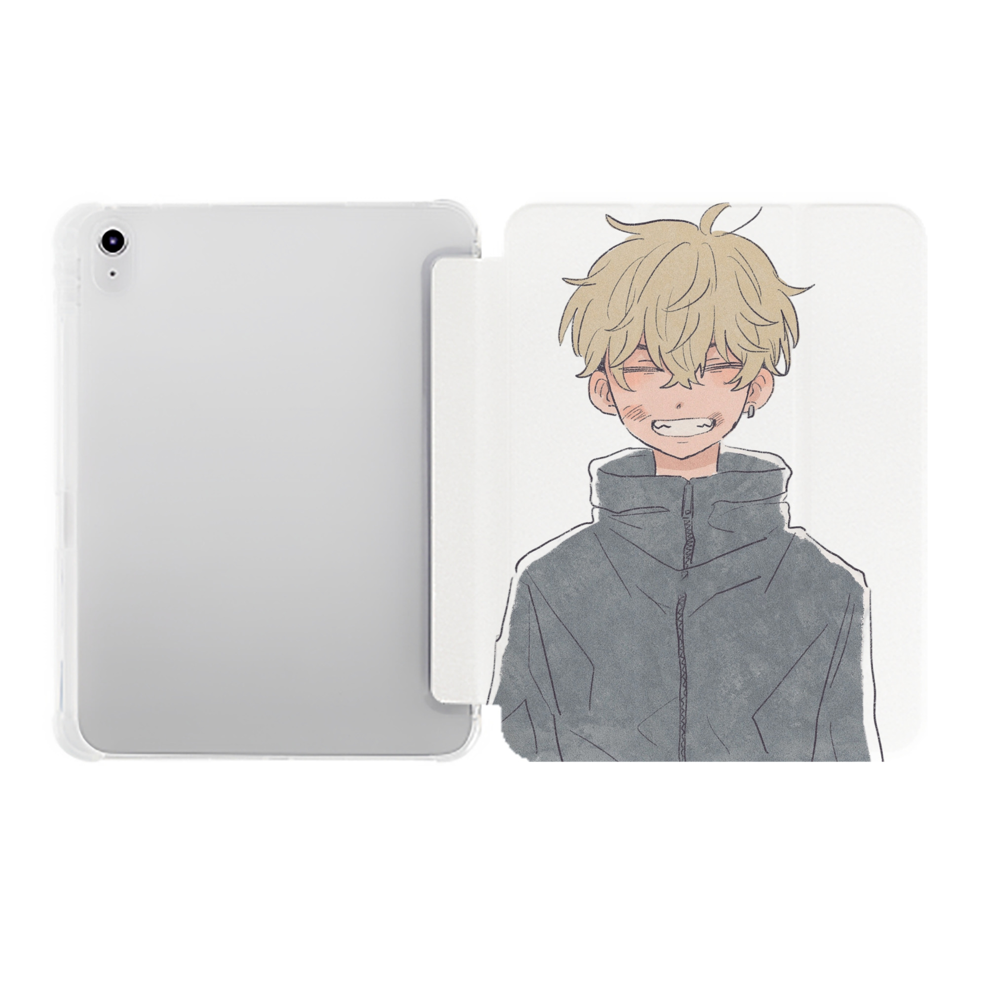 （画像用） 東京リベンジャーズ Tokyo Revengers IPad ケース ペン収納付き 三つ折りスタンド PUレザー×シリコン 対応機種9.5/10.5/10.9インチ